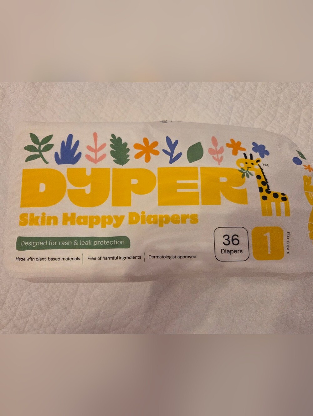 Dyper size 1 diapers 26ct